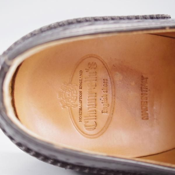 極上★チャーチ(レディース) SIZE 37.5【定価￥176,000-★バーウッド/BURWOOD WG】ポリッシュドバインダーカーフ/黒/Church's★k659
