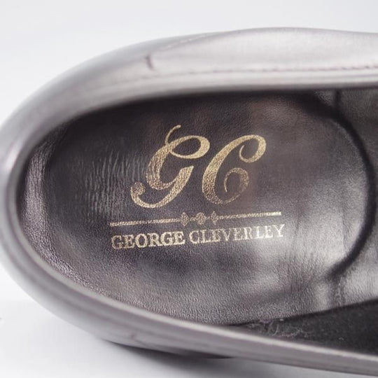 ★クロケット&ジョーンズ 6.5E【定価￥132,000-★(英)ジョージクレバリー別注/ローファー/OWEN】スリッポン/黒/Crockett&Jones★k661