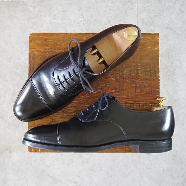 ★クロケット&ジョーンズ 7D【★ストレートチップ/CLIPSTON】357ラスト/カーフ/黒/メンズ/Crockett&Jones★k664