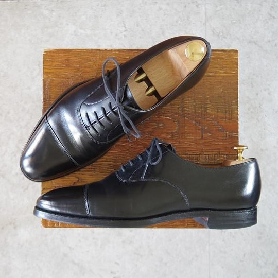 ★クロケット&ジョーンズ 7D【★ストレートチップ/CLIPSTON】357ラスト/カーフ/黒/メンズ/Crockett&Jones★k664