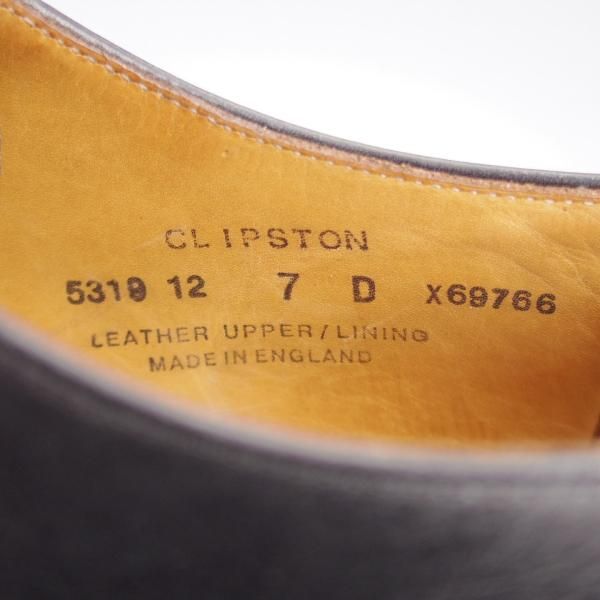 ★クロケット&ジョーンズ 7D【★ストレートチップ/CLIPSTON】357ラスト/カーフ/黒/メンズ/Crockett&Jones★k664