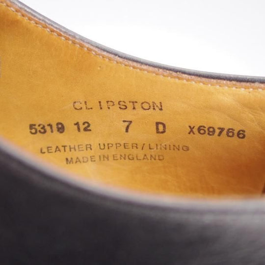 ★クロケット&ジョーンズ 7D【★ストレートチップ/CLIPSTON】357ラスト/カーフ/黒/メンズ/Crockett&Jones★k664