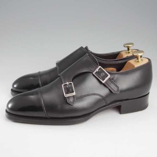 ★(英)アルフレッド・サージェント SIZE 6.5【上級★エクスクルーシブライン/純正シューツリー付/RAMSEY】99ラスト/ダブルモンク/黒★k665
