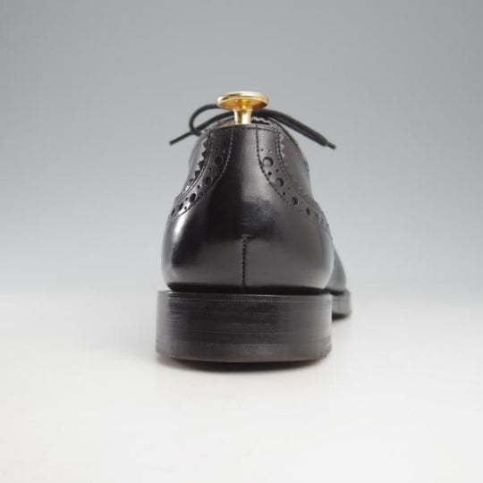 極上★チャーチ 75F/UK7.5【★SHAVINGTON/シャビントン/160ラスト】パンチドキャップトゥ/カーフ/黒/メンズ/Church's★k666