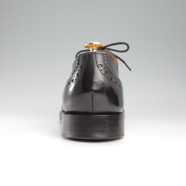 極上★チャーチ 75F/UK7.5【★SHAVINGTON/シャビントン/160ラスト】パンチドキャップトゥ/カーフ/黒/メンズ/Church's★k666