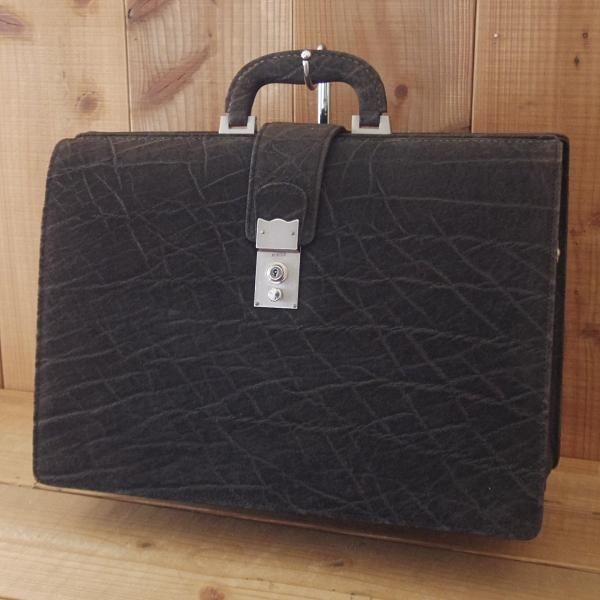 美品　LOEWE レザー　レザー　ダレスバッグ　ブリーフケース　　ブラウン ブリーフケース ブラウン - LOEWE