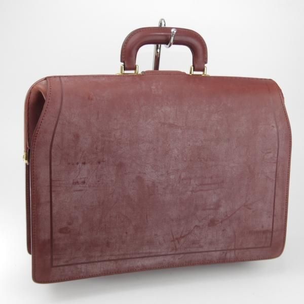 美品★吉田カバン/LUGGAGE LABEL【貴重★ブライドルレザー仕様/ダレスバッグ】茶/メンズ/ビジネス/バッグ/革/鞄★N5882