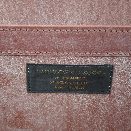 美品★吉田カバン/LUGGAGE LABEL【貴重★ブライドルレザー仕様/ダレスバッグ】茶/メンズ/ビジネス/バッグ/革/鞄★N5882