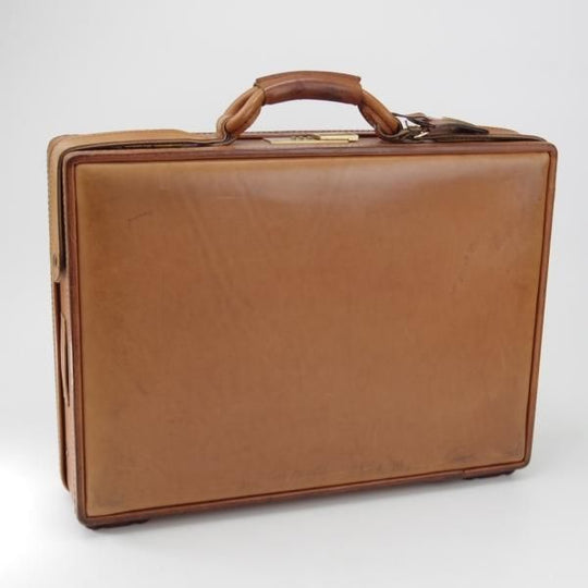極上★(米)ハートマン/hartmann luggage【定価20万円以上★アタッシュケース/ベルティングレザー】メンズ/ビジネス/バッグ/茶/鞄★N5886