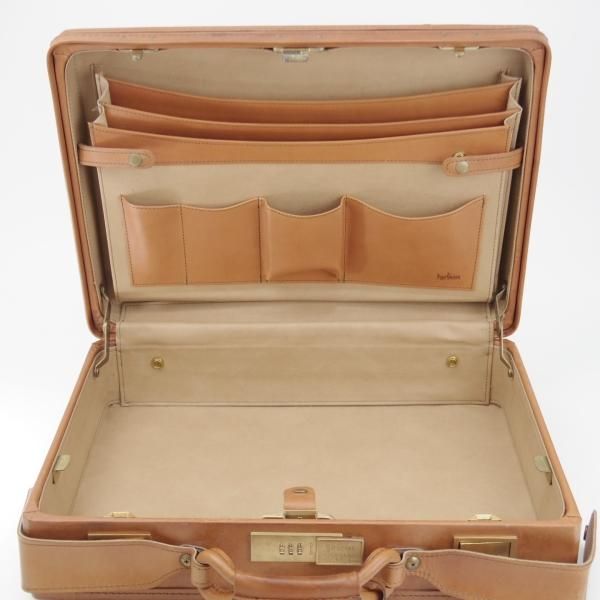 極上★(米)ハートマン/hartmann luggage【定価20万円以上★アタッシュケース/ベルティングレザー】メンズ/ビジネス/バッグ/茶/鞄★N5886