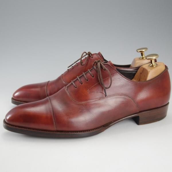 極上★シェットランドフォックス SIZE 7【定価￥68,200-★ブライトン/ストレートチップ/031F】カーフ/赤茶/メンズ/SHETLAND FOX★k671