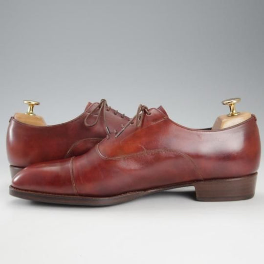 極上★シェットランドフォックス SIZE 7【定価￥68,200-★ブライトン/ストレートチップ/031F】カーフ/赤茶/メンズ/SHETLAND FOX★k671