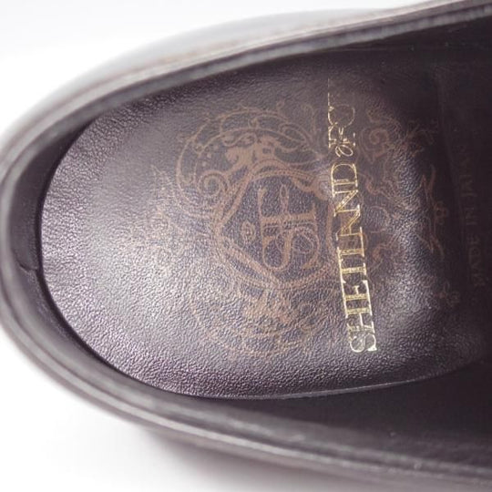 極上★シェットランドフォックス SIZE 7【定価￥68,200-★ブライトン/プレーントゥ/030F】カーフ/黒/メンズ/SHETLAND FOX★k672