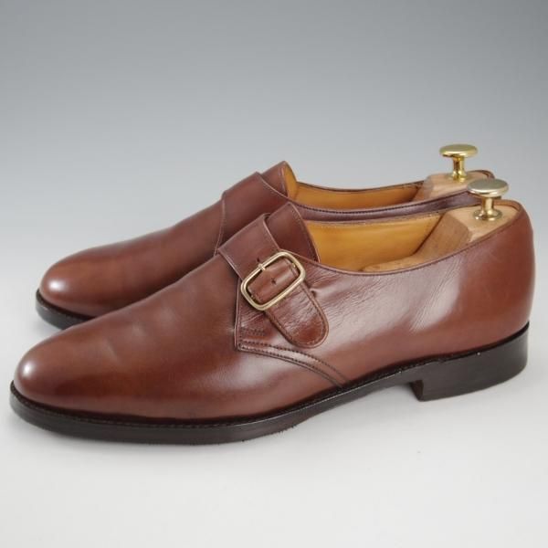 極上★ロイドフットウェア SIZE 8【貴重★(英)テクニック社製/Lloyd Footwear】モンクストラップ/カーフ/茶/メンズ/Technic★k674