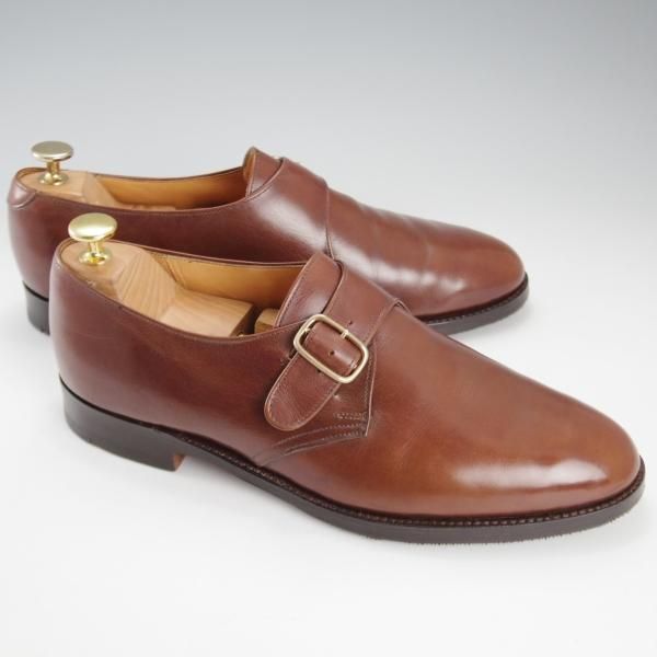 極上★ロイドフットウェア SIZE 8【貴重★(英)テクニック社製/Lloyd Footwear】モンクストラップ/カーフ/茶/メンズ/Technic★k674