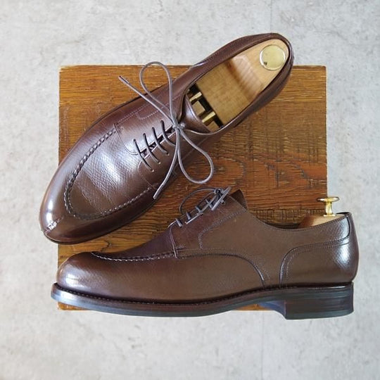 美品★(スペイン製)TLB Mallorca/ティーエルビー SIZE 7【定価￥59,400-★(米)ホーウィン社のハッチグレイン/655】Uチップ/濃茶★k675