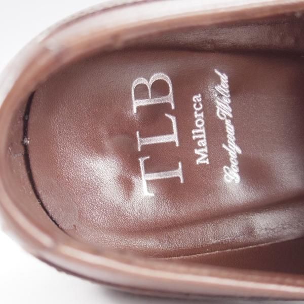 美品★(スペイン製)TLB Mallorca/ティーエルビー SIZE 7【定価￥59,400-★(米)ホーウィン社のハッチグレイン/655】Uチップ/濃茶★k675