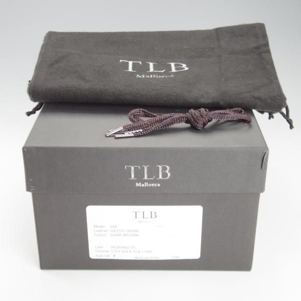 美品★(スペイン製)TLB Mallorca/ティーエルビー SIZE 7【定価￥59,400-★(米)ホーウィン社のハッチグレイン/655】Uチップ/濃茶★k675