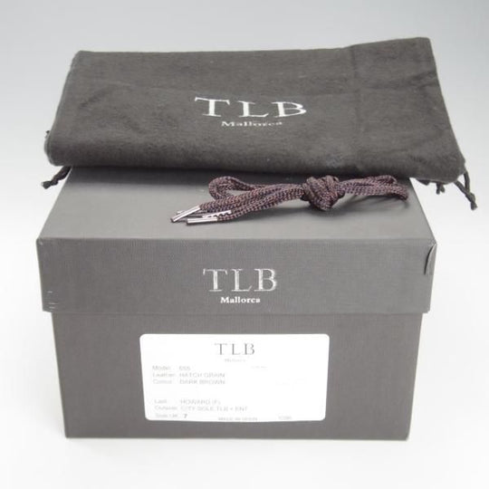 美品★(スペイン製)TLB Mallorca/ティーエルビー SIZE 7【定価￥59,400-★(米)ホーウィン社のハッチグレイン/655】Uチップ/濃茶★k675