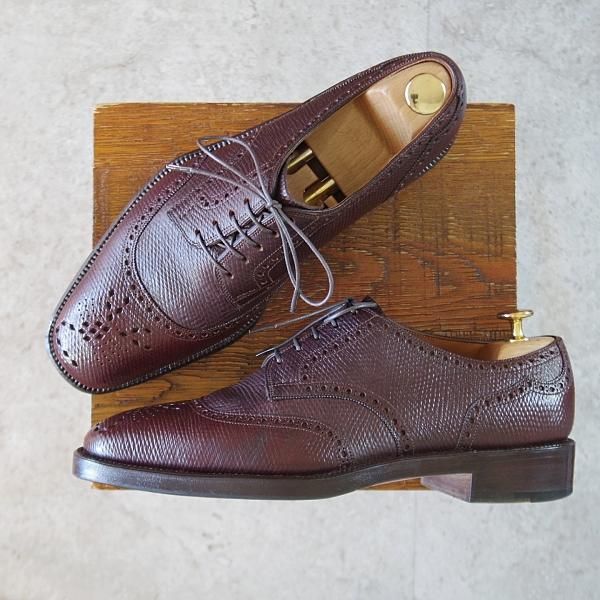 極上★浅草コブラー UK7程度【総製作費40万円程度★復刻ロシアンカーフ(英：J&FJ BAKER社)/純正ツリー付】フルハンドメイド★k676