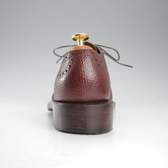 極上★浅草コブラー UK7程度【総製作費40万円程度★復刻ロシアンカーフ(英：J&FJ BAKER社)/純正ツリー付】フルハンドメイド★k676