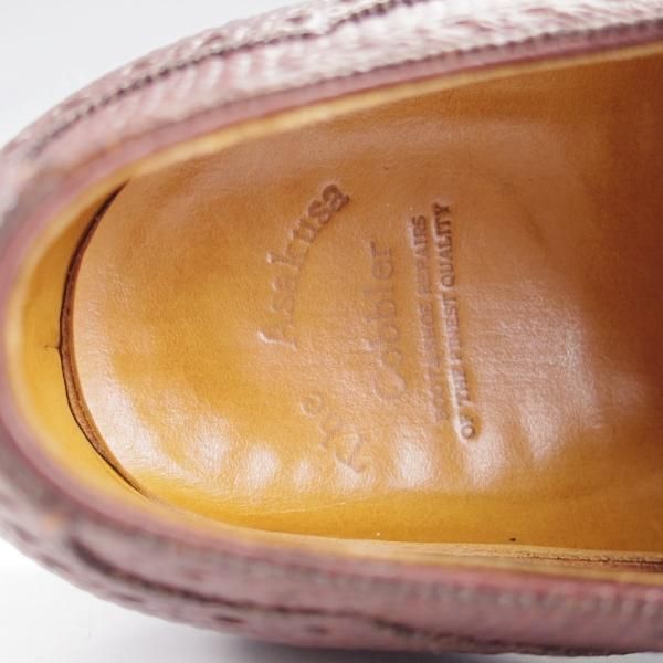 極上★浅草コブラー UK7程度【総製作費40万円程度★復刻ロシアンカーフ(英：J&FJ BAKER社)/純正ツリー付】フルハンドメイド★k676