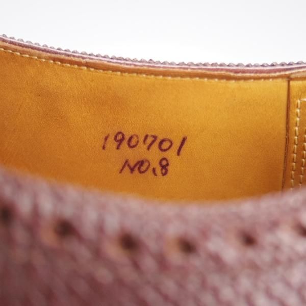 極上★浅草コブラー UK7程度【総製作費40万円程度★復刻ロシアンカーフ(英：J&FJ BAKER社)/純正ツリー付】フルハンドメイド★k676