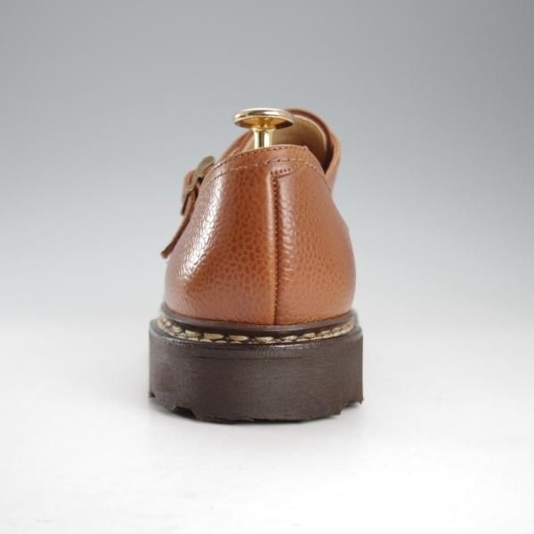 美品★パラブーツ SIZE 6.5【定価￥96,800-★ウィリアム/WILLIAM】マルシェソール/ダブルモンク/コニャック/茶/メンズ/Paraboot★k677