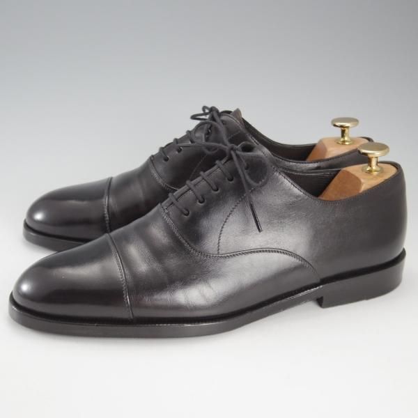 極上★(伊)タニノクリスチー SIZE 7【定価￥168,000-★ZANTELLO/最後期のストレートチップ】693/黒/メンズ/TANINO CRISCI★k679