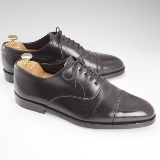 極上★(伊)タニノクリスチー SIZE 7【定価￥168,000-★ZANTELLO/最後期のストレートチップ】693/黒/メンズ/TANINO CRISCI★k679