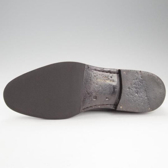 極上★(伊)タニノクリスチー SIZE 7【定価￥168,000-★ZANTELLO/最後期のストレートチップ】693/黒/メンズ/TANINO CRISCI★k679