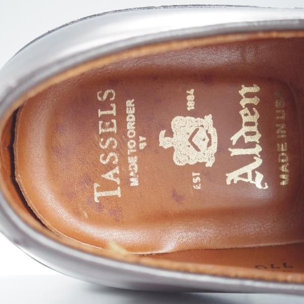 極上★オールデン 7.5D【定価￥184,800-★コードバン仕様/990/(香港)TASSELS別注】バリーラスト/プレーントゥ/赤茶/メンズ/ALDEN★k683
