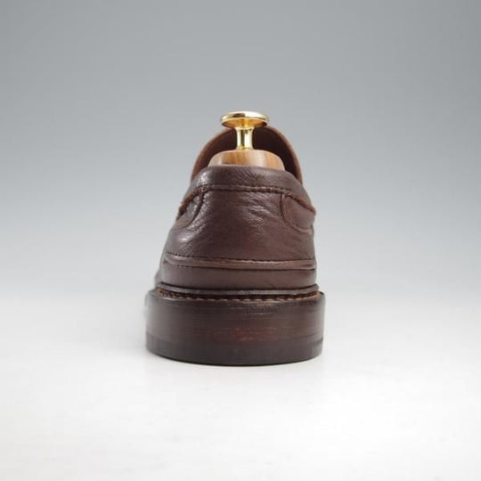 ほぼ未使用★トリッカーズ SIZE 8.5【貴重★ディアスキン(鹿革)仕様/ADAM/アダム/7956】コインローファー/濃茶/メンズ/Tricker's★k684