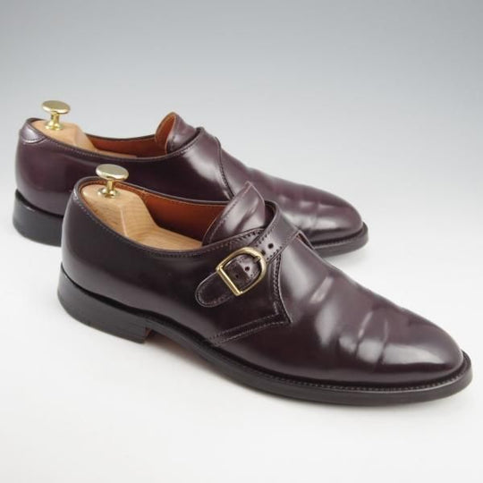 極上★オールデン 8D【定価￥183,700-★コードバン仕様/954/アバディーンラスト】モンクストラップ/赤茶/メンズ/ALDEN★k685