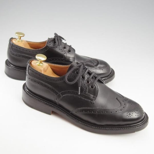 極上★トリッカーズ(レディース) SIZE 4.5【定価￥121,000-★フルブローグ/BOURTON】L5633/フルブローグ/黒/Tricker's★k686