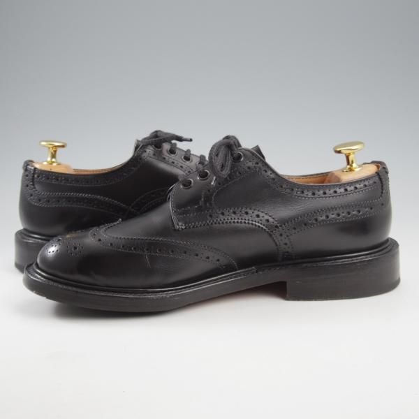 極上★トリッカーズ(レディース) SIZE 4.5【定価￥121,000-★フルブローグ/BOURTON】L5633/フルブローグ/黒/Tricker's★k686