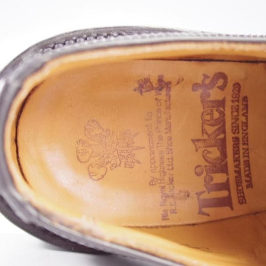 極上★トリッカーズ(レディース) SIZE 4.5【定価￥121,000-★フルブローグ/BOURTON】L5633/フルブローグ/黒/Tricker's★k686