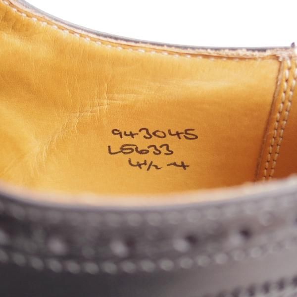 極上★トリッカーズ(レディース) SIZE 4.5【定価￥121,000-★フルブローグ/BOURTON】L5633/フルブローグ/黒/Tricker's★k686