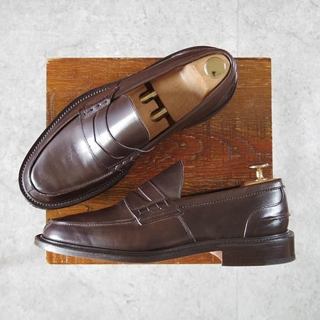 極美品★トリッカーズ SIZE 6.5【定価￥104,500-★コインローファー/JAMES】3227/カーフ/Espresso/濃茶/メンズ/Tricker's★k687