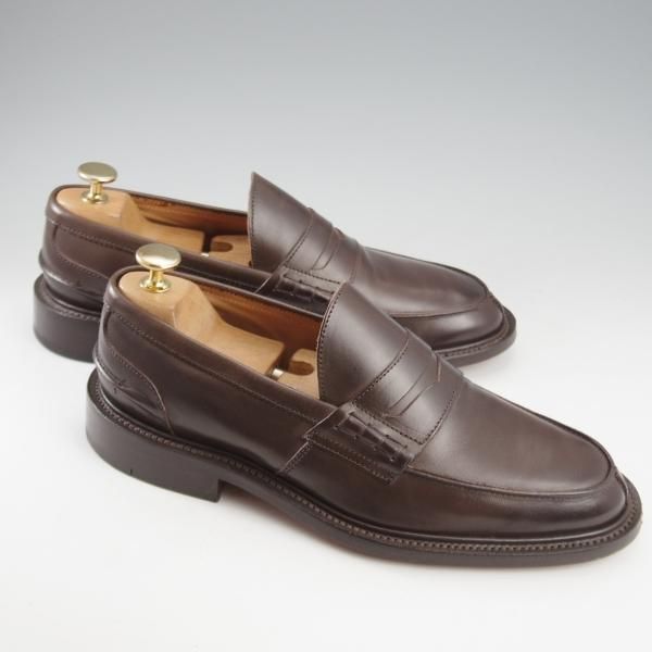 極美品★トリッカーズ SIZE 6.5【定価￥104,500-★コインローファー/JAMES】3227/カーフ/Espresso/濃茶/メンズ/Tricker's★k687