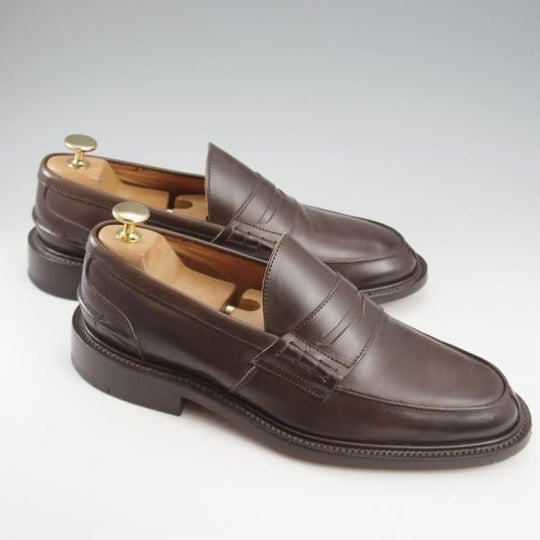 極美品★トリッカーズ SIZE 6.5【定価￥104,500-★コインローファー/JAMES】3227/カーフ/Espresso/濃茶/メンズ/Tricker's★k687