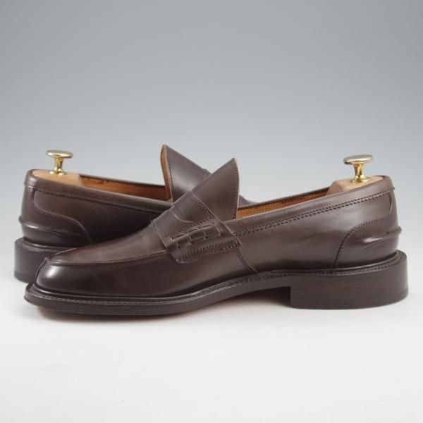 極美品★トリッカーズ SIZE 6.5【定価￥104,500-★コインローファー/JAMES】3227/カーフ/Espresso/濃茶/メンズ/Tricker's★k687