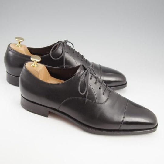 極美品★(英)フォスター&サン 9E【定価￥148,500-★HIGHCLERE/ハイクレア】ストレートチップ/66ラスト/カーフ/黒/FOSTER&SON★k688