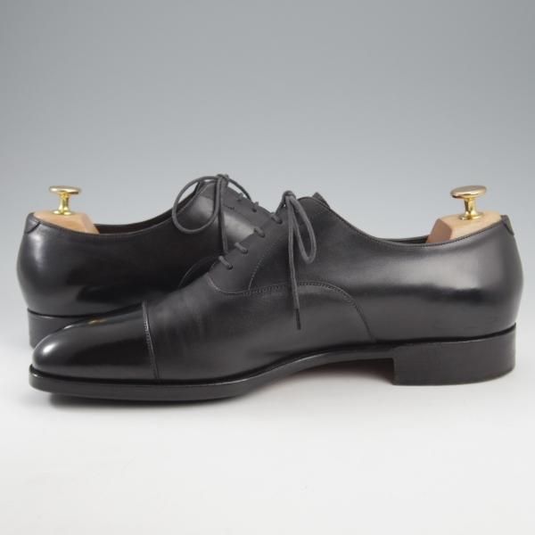 極美品★(英)フォスター&サン 9E【定価￥148,500-★HIGHCLERE/ハイクレア】ストレートチップ/66ラスト/カーフ/黒/FOSTER&SON★k688