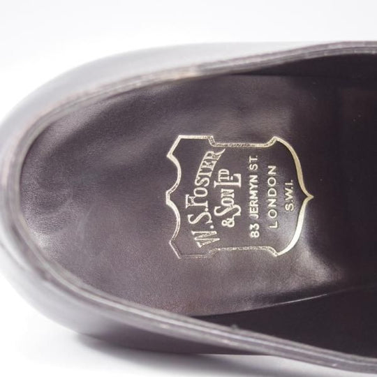 極美品★(英)フォスター&サン 9E【定価￥148,500-★HIGHCLERE/ハイクレア】ストレートチップ/66ラスト/カーフ/黒/FOSTER&SON★k688