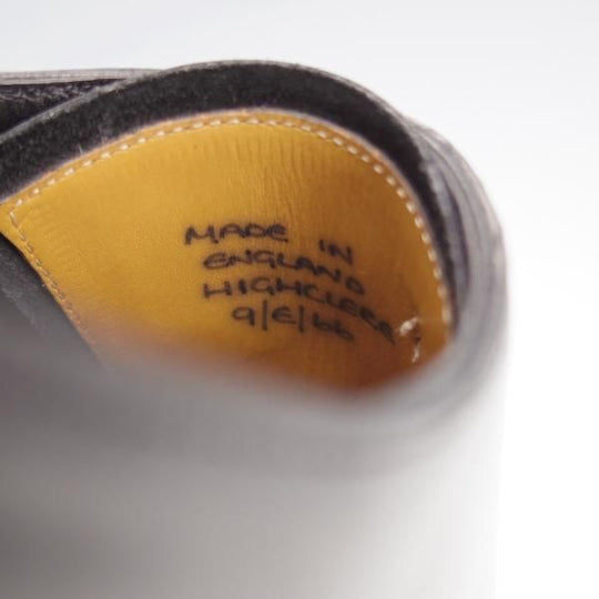 極美品★(英)フォスター&サン 9E【定価￥148,500-★HIGHCLERE/ハイクレア】ストレートチップ/66ラスト/カーフ/黒/FOSTER&SON★k688