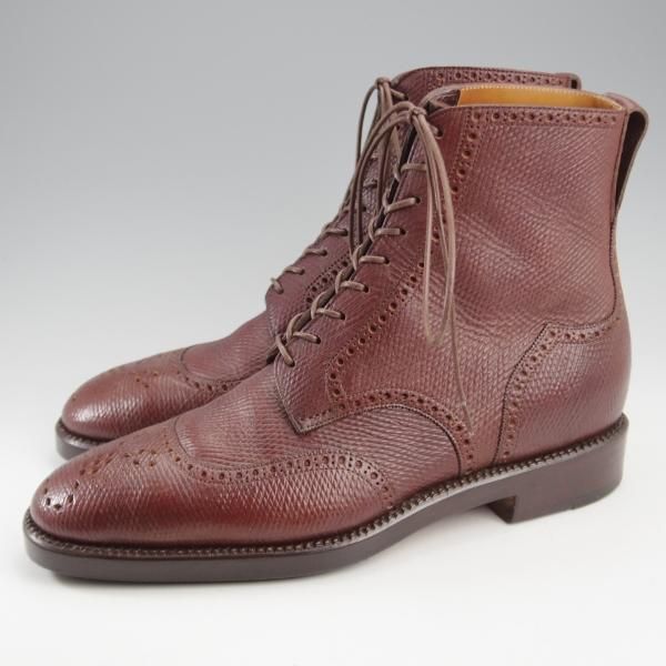 極上★浅草コブラー UK7程度【総製作費40万円程度★復刻ロシアンカーフ(英：J&FJ BAKER社)/純正ツリー付】ブーツ/フルハンドメイド★k689