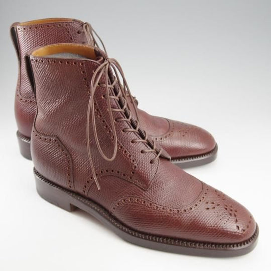 極上★浅草コブラー UK7程度【総製作費40万円程度★復刻ロシアンカーフ(英：J&FJ BAKER社)/純正ツリー付】ブーツ/フルハンドメイド★k689