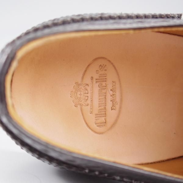 極美品★チャーチ(レディース) SIZE 37【定価￥176,000-★バーウッド/BURWOOD WG】ポリッシュドバインダーカーフ/黒/Church's★k690