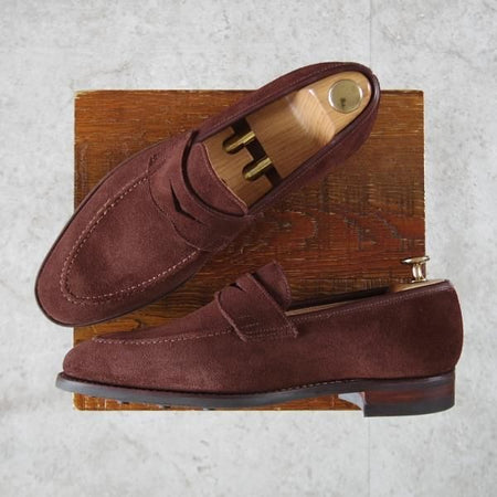 未使用★クロケット&ジョーンズ 6.5E【ダイナイトソール仕様★SYDNEY/シドニー】341ラスト/コインローファー/茶/Crockett&Jones★k691